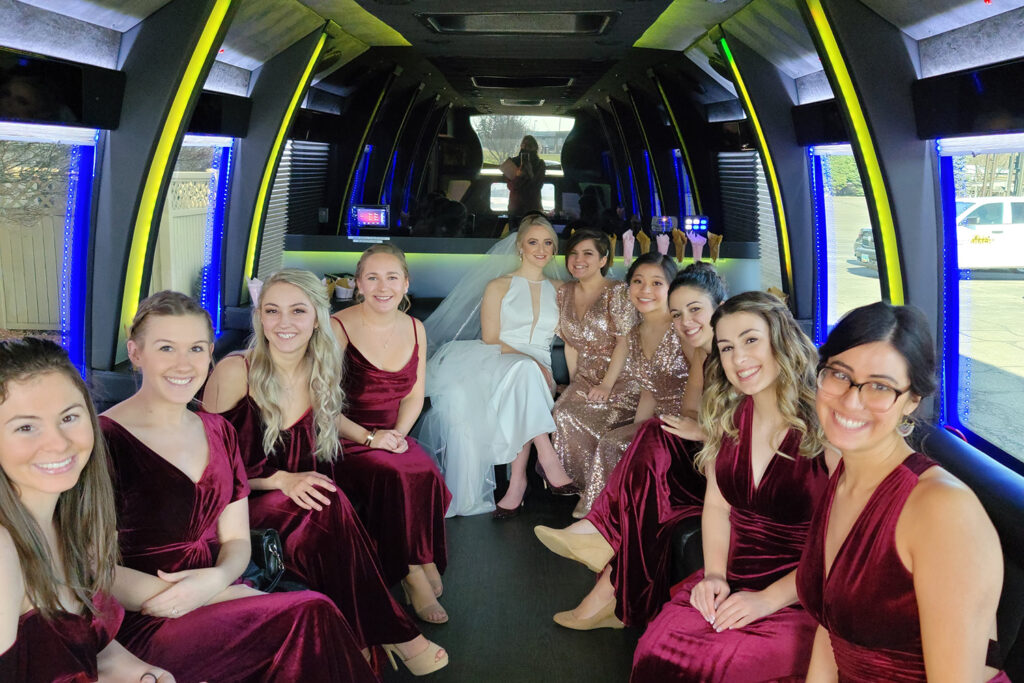 pittsburgh wedding transportation party bus